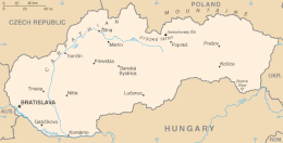 Slovacchia - Mappa