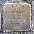 Stolperstein in Oedheim für Mina Mergentheimer (4. September 2019)