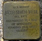 Stolperstein für Jacob Simon Weijl