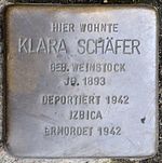 Stolperstein für Klara Schäfer (Franziskanergasse 12)