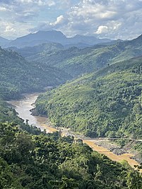 Sweet View of Salween River in Tang Yan Township, Shan State, Myanmar