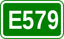Zeichen der Europastraße 579