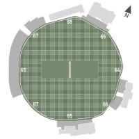 Крикетный стадион округа Тонтон - Pitch Dimensions.svg