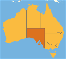 ავსტრალიის რუკაზე