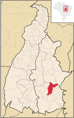 Localização de Almas no Tocantins