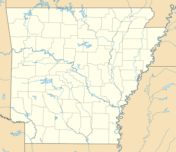 Arkansas is located in Arkansas