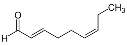 Strukturformel von (E,Z)-Nona-2,6-dienal