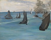 Édouard Manet: Meersicht, ruhiges Wetter, Öl auf Leinwand