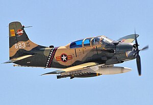 AE-1 Skyraider - Chino Airshow (cropped).jpg