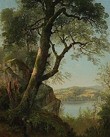 Landscape painting by Edward D. Nelson - A View to the River, 1861 A View to the River - 1861.jpg