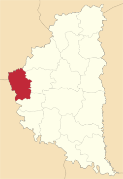 Location of Berežanu rajons