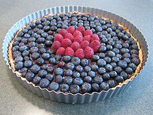 English: A Blueberry tart