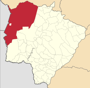 Localização de Corumbá