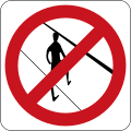 No access for pedestrians