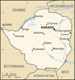 Description de l'image Carte du Zimbabwe FR.png.