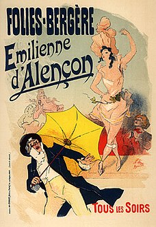 Spectacle dansant d'Emilienne d'Alençon