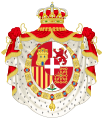 Personal coat of arms of Amadeus, Mantle variant (1870–1873)