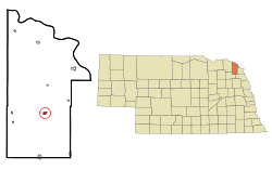 Location of Allen, Nebraska