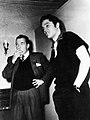 Ed Sullivan és Elvis Presley, 1956 októberében