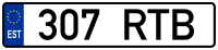 Estonian license plate.svg