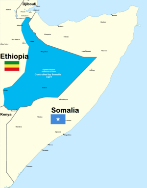 Территория Эфиопии на которой велись боевые действия
