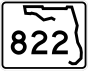 State Road 822 marker