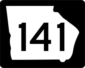 Georgia state route marker. Signs use FHWA typ...