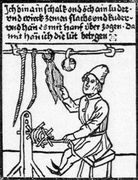 A German ropemaker, around 1470 AD