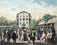 Au jardin Großbosischen de Leipzig, v. 1825, Musée de la ville de Leipzig (de).