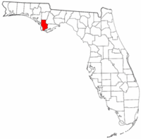 佛羅里達州灣縣地圖