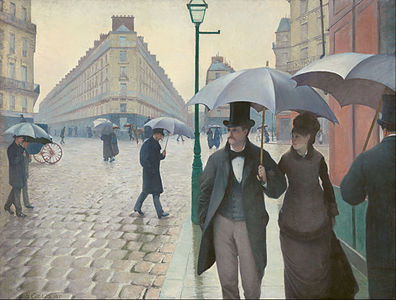 La Place de l'Europe, temps de pluie, Gustave Caillebotte.