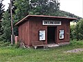 Bahnhofs-Wartehäuschen (mit Fernsprechanlage)