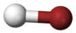 Ball-and-stick model of hydrogen bromide Hydrogen-bromide-3D-balls.png