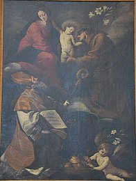 Madonna col Bambino, i santi Siro e Antonio, opera del Cerano, 1610 - 1630 circa, Pavia, Duomo.