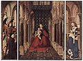 《宝座上的圣母和圣婴》(Small Triptych)，1437年，收藏于德国德累斯顿德累斯顿绘画陈列馆