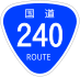 National Route 240 shield