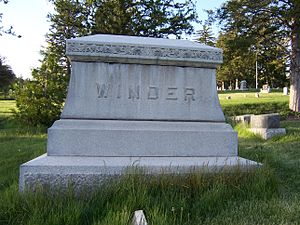 Family monument of John R. Winder.