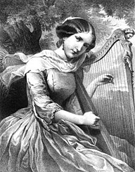 Melanie Lewy, Lithographie von Leopold Müller (1840)