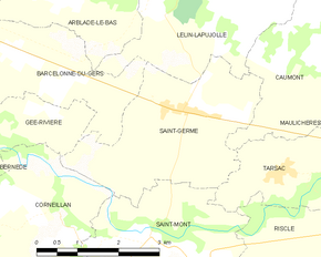 Poziția localității Saint-Germé