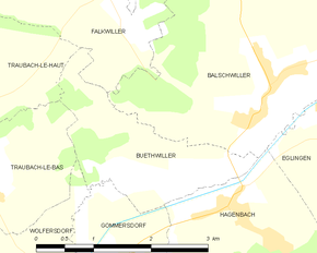 Poziția localității Buethwiller