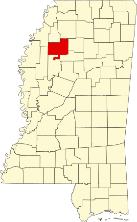 Localisation de Comté de Tallahatchie(Tallahatchie County)