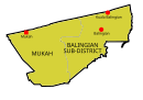 Map of Mukah District, Sarawak 砂拉越州沐胶县地图