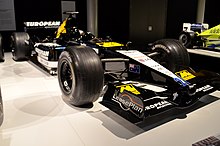 Minardi PS01 - Stoddart's first car as team owner Minardi PS01 driven by Fernando Alonso.jpg