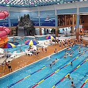 Piscines du parc aquatique.