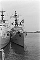 HDMS Herluf Trolle alongside NRP Almirante Magalhães Correia at Den Helder on 24 August 1973.