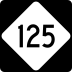 North Carolina Highway 125 marker