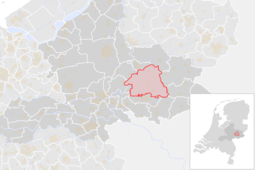 Locatie van de gemeente Bronckhorst (gemeentegrenzen CBS 2016)