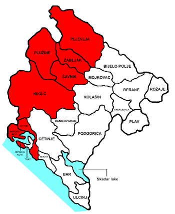 Mappa della vecchia Erzegovina