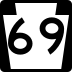 Pennsylvania Route 69 marker