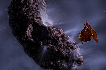 „Дийп Импакт“ до кометата 9P/Темпел (рисунка)